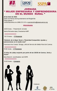 AMEP celebra la próxima semana sendas jornada sobre mujer empresaria y rural en San Clemente y Minglanilla