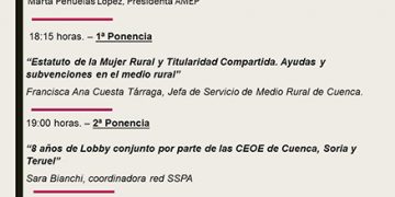 AMEP celebra la próxima semana sendas jornada sobre mujer empresaria y rural en San Clemente y Minglanilla