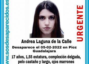 Buscan a Andrea, una menor de 17 años desaparecida en Pioz