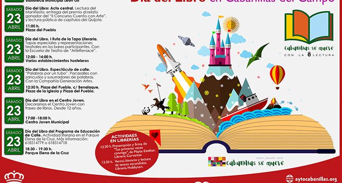 Cabanillas prepara una gran celebración del Día del Libro para el sábado 23 de abril