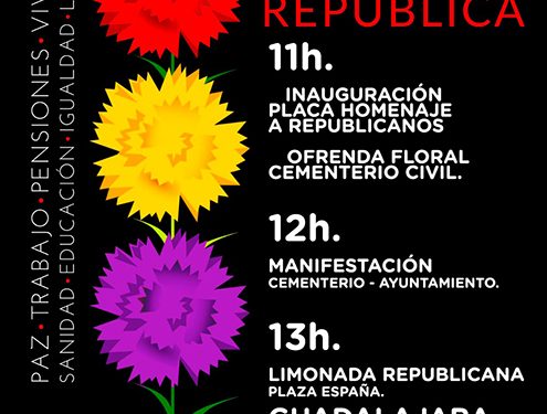 La izquierda de Guadalajara se reunirá para reivindicar los valores de la República como motor de cambio 1 La izquierda de Guadalajara se reunirá para reivindicar los valores de la República como motor de cambio