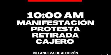 Los vecinos y asociaciones del Alto Tajo convocan una manifestación contra el cierre del último cajero en Villanueva de Alcorón