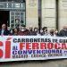Más de medio centenar de vecinos de Carboneras viaja a Aranjuez para unirse a otra manifestación contra el cierre del tren