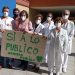 Miembros de la Plataforma de la Sanidad de Guadalajara recogen firmas para “blindar” la Sanidad Pública