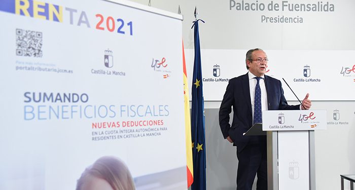 Un total de 185.000 contribuyentes de Castilla-La Mancha podrán beneficiarse de las deducciones fiscales autonómicas para la campaña de la renta de 2021 1 Un total de 185.000 contribuyentes de Castilla-La Mancha podrán beneficiarse de las deducciones fiscales autonómicas para la campaña de la renta de 2021