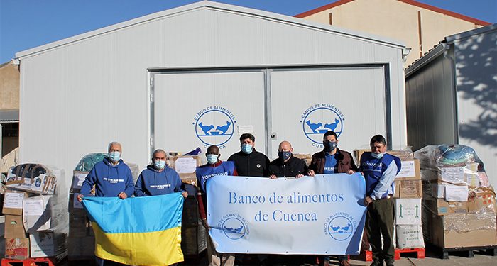 Voluntarios del Banco de Alimentos de Cuenca, solidarios con el pueblo ucraniano