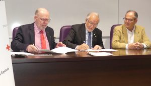 El Colegio de Ingenieros Técnicos de Obras Públicas de CLM firma un acuerdo por el que entrega un donativo a la campaña “Ucrania nos Necesita” de Cruz Roja