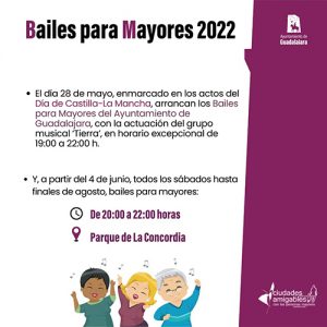 Este sábado, 28 de mayo, comienza la programación de bailes para mayores en el parque de La Concordia