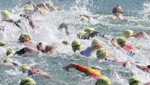 Exhibición de Fernando Zorrilla y Natalia Castro en el XIII Triatlón de Pareja