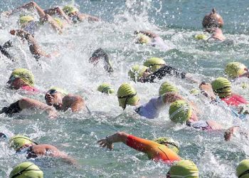 Exhibición de Fernando Zorrilla y Natalia Castro en el XIII Triatlón de Pareja Exhibición de Fernando Zorrilla y Natalia Castro en el XIII Triatlón de Pareja