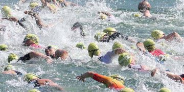 Exhibición de Fernando Zorrilla y Natalia Castro en el XIII Triatlón de Pareja