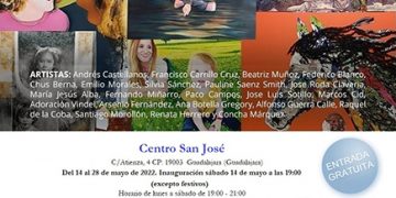 Exposición de arte solidario en la Sala Multiusos de la Diputación de Guadalajara
