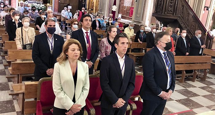 La Corporación municipal de Cuenca asiste a la misa en honor a la Virgen de la Luz y cumplimenta el voto hecho en 1736