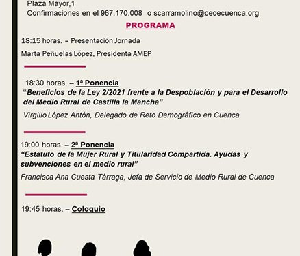 La jornada ‘Mujer empresaria y emprendedora en el mundo rural’ visita Belmonte este jueves