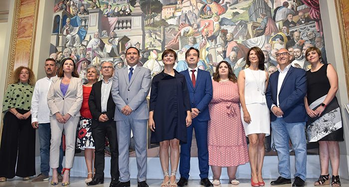 La ministra de Política Territorial, Isabel Rodríguez, visita el Palacio Provincial sede de la Diputación de Cuenca