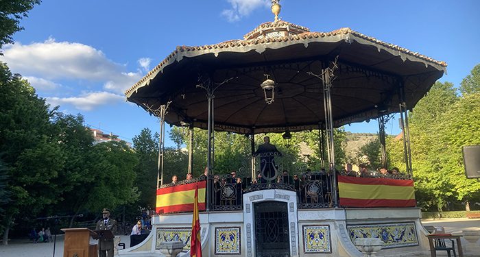 La música militar hizo vibrar el templete del Parque de San Julián 1 La música militar hizo vibrar el templete del Parque de San Julián