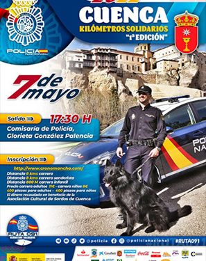 La Policía Nacional celebra en Cuenca una de sus carreras solidarias “Ruta 091”