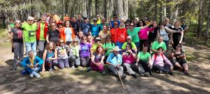 Más de 170 personas se dan cita en el Albergue de la Fuente de las Tablas para celebrar el Día del Senderista
