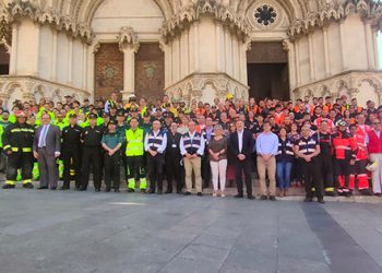 Más de 200 personas participan en el simulacro de incendio realizado en la Catedral de Cuenca