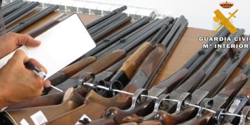 Subasta de armas en la Comandancia de la Guardia Civil de Cuenca