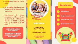 El 1 de junio se abre el plazo de inscripción al campamento urbano de verano del Ayuntamiento de Guadalajara para edades entre 3 y 12 años