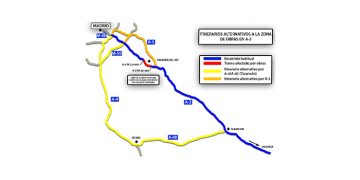 Tráfico advierte de cortes por obras en la A-3 sentido Valencia