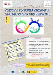 ADEL convoca un Curso sobre Economía Circular y Digitalización para empresas de la Sierra Norte