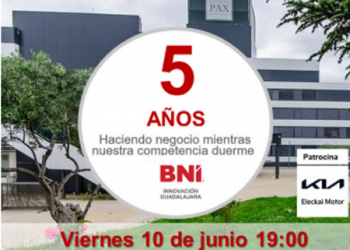 BNI Innovación Guadalajara celebra su quinto aniversario, el viernes 10 de junio en el Hotel Pax