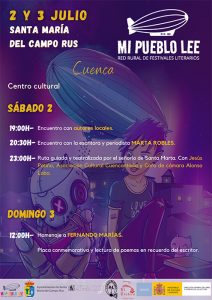 La escritora y periodista Marta Robles asistirá al II Festival Literario «Mi pueblo lee» de Santa María del Campo Rus