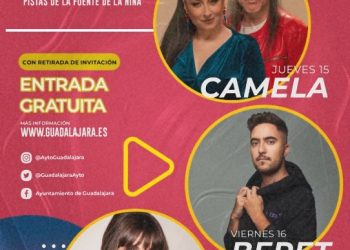 Rozalén, Beret y Camela forman el cartel de conciertos gratuitos para las Ferias y Fiestas de Guadalajara 2022