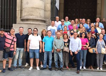 Cerca de 50 vecinos de Málaga de Fresno peregrinan a Madrid con motivo del Año Santo de San Isidro