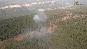 Controlado en menos de una hora un incendio en la Ciudad Encantada