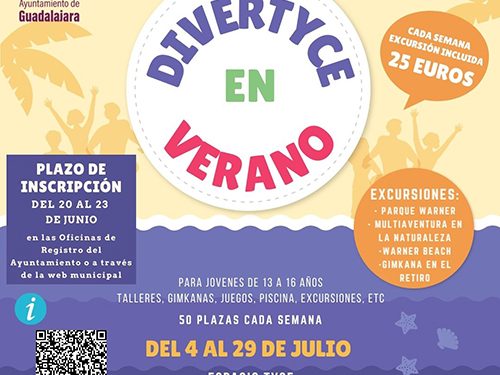 El Ayuntamiento de Guadalajara duplica las plazas para jóvenes en las actividades que tendrán lugar el mes de julio en el Espacio TYCE 1 El Ayuntamiento de Guadalajara duplica las plazas para jóvenes en las actividades que tendrán lugar el mes de julio en el Espacio TYCE