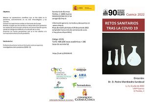 El Colegio Oficial de Farmacéuticos de Cuenca organiza, junto a la UIMP, el curso Retos sanitarios tras la Covid-19