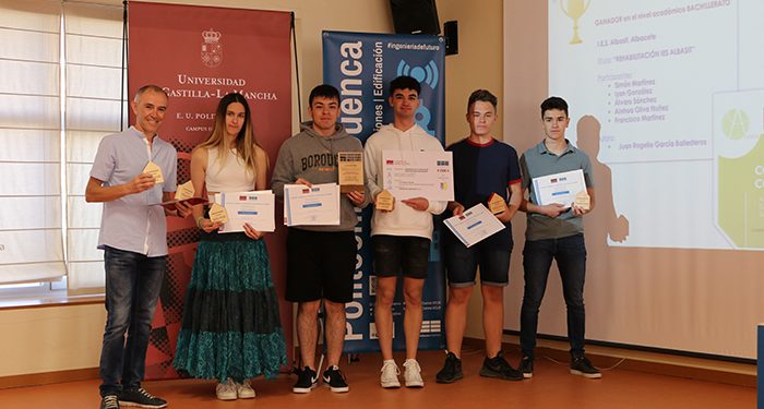 El equipo representante de la UCLM gana la Olimpiada Nacional de Ingeniería en la Edificación en la modalidad de Bachillerato