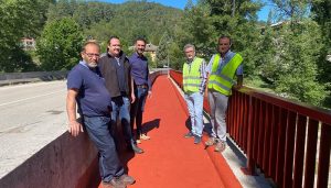 El Gobierno regional acondiciona la pasarela peatonal de los puentes sobre los ríos Cuervo y Guadiela en la CM-210 a su paso por Puente de Vadillos