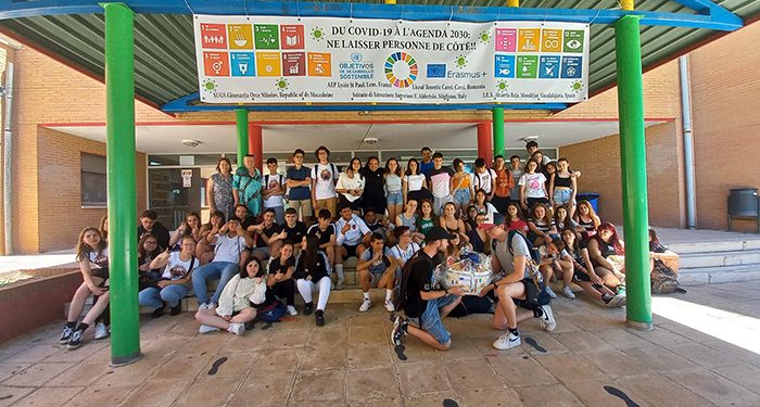 El IES Alcarria Baja de Mondéjar recibe la visita de alumnos y profesores de institutos europeos de Rumanía, Italia, Macedonia y Francia