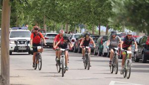Gran éxito de la marcha solidaria de bici de montaña «Valles de la Campiña», en su primera edición