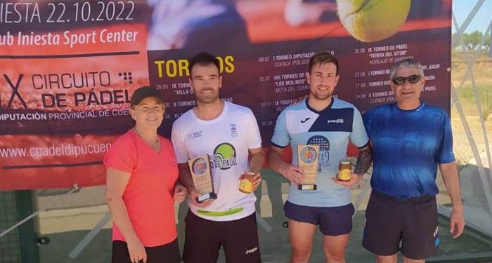 Gregorio Escribano y Diego Jareño y Miriam y Marta Gamero ganan el VI Torneo “Padelmanía Minglanilla”