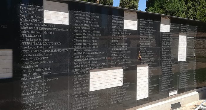 Indignación en el PCE de Guadalajara por el mal estado del monumento dedicado a los represaliados por el franquismo