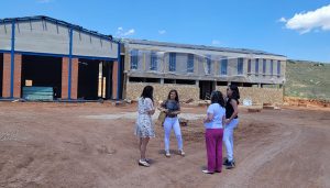 La Diputación de Cuenca ya ha completado más de la mitad de la construcción del parque de bomberos de Cañete