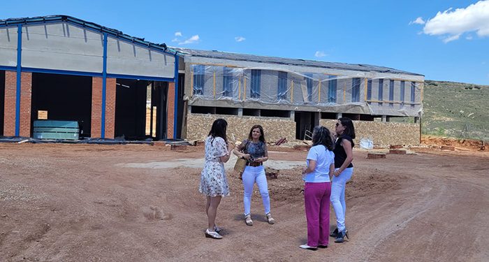 La Diputación de Cuenca ya ha completado más de la mitad de la construcción del parque de bomberos de Cañete