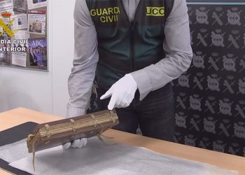 La Guardia Civil recupera el Fuero de Brihuega, un códex del siglo XIII desaparecido durante la Guerra Civil