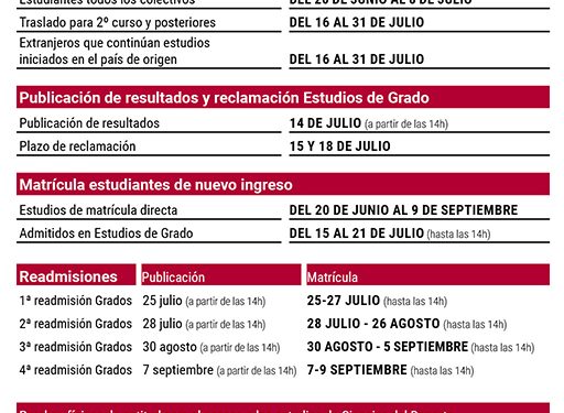 La UCLM abrirá el 20 de junio la preinscripción para estudios de grado para el curso 2022-2023