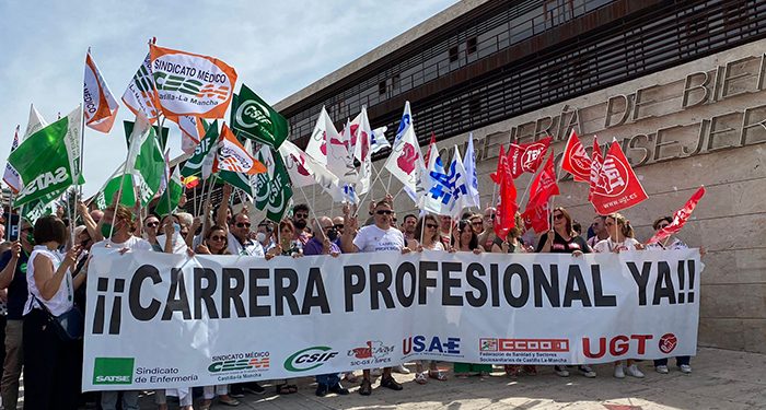 Las Movilizaciones para lograr la reanudación del sistema de Carrera Profesional en el SESCAM se trasladan a la Consejería de Sanidad