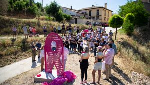 ‘Lazo rosa, Tetas de Viana por la Vida’ la última foto antes de llegar a la cima