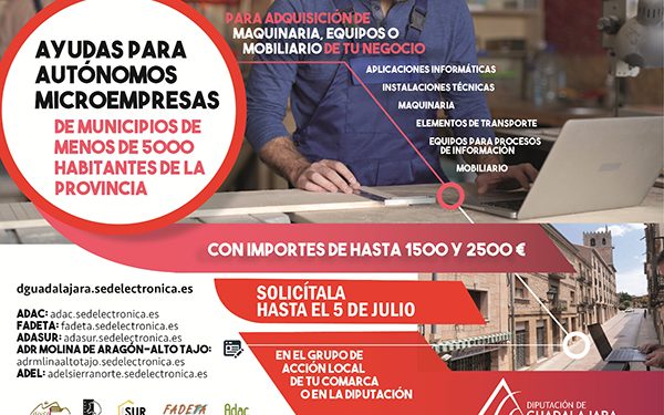 Los pequeños negocios rurales de Guadalajara pueden pedir ayudas de Diputación para inversiones hasta el 5 de julio