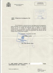 Unidas Podemos denuncia al alcalde de Quintanar del Rey por prevaricación