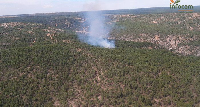 Vuelven los incendios a Cuenca arden la Herrería de Santa Cristina y Castejón