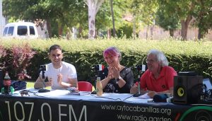 Animada mañana en el Buero, con hinchables, radio en directo y el primer «baile-aperitivo» de las Fiestas